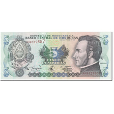 Banknote, Honduras, 5 Lempiras, 1997, 1997-09-18, KM:81b, UNC(65-70)