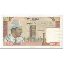 Banknot, Maroko, 10 Dirhams, 1968, undated (1968), KM:54d, EF(40-45)