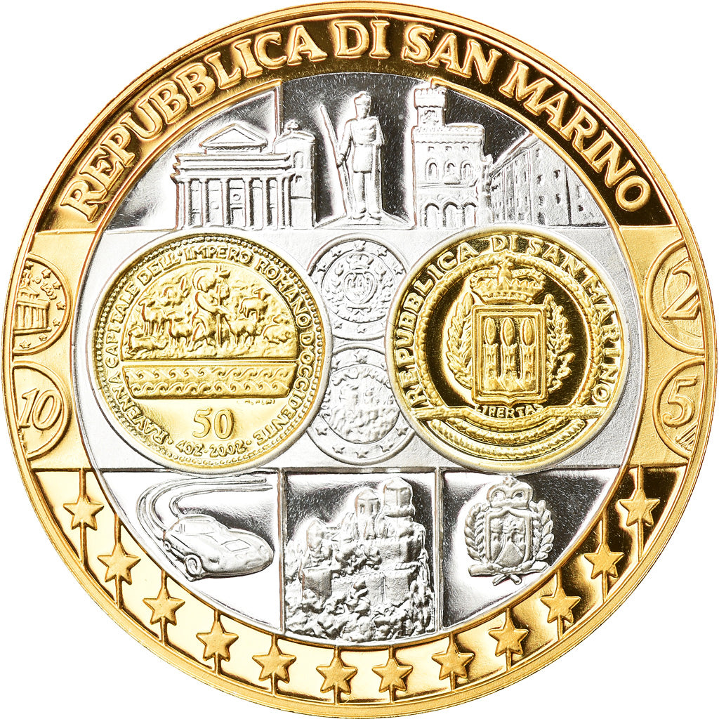 San Marino, Medal, Euro, Europa, MS(65-70), Silver