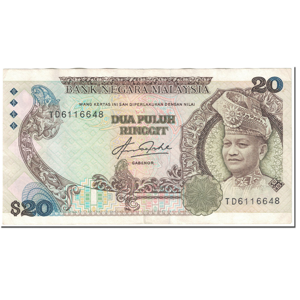 Banconote, Malesia, 20 Ringgit, 1982, Undated (1982), KM:22, BB