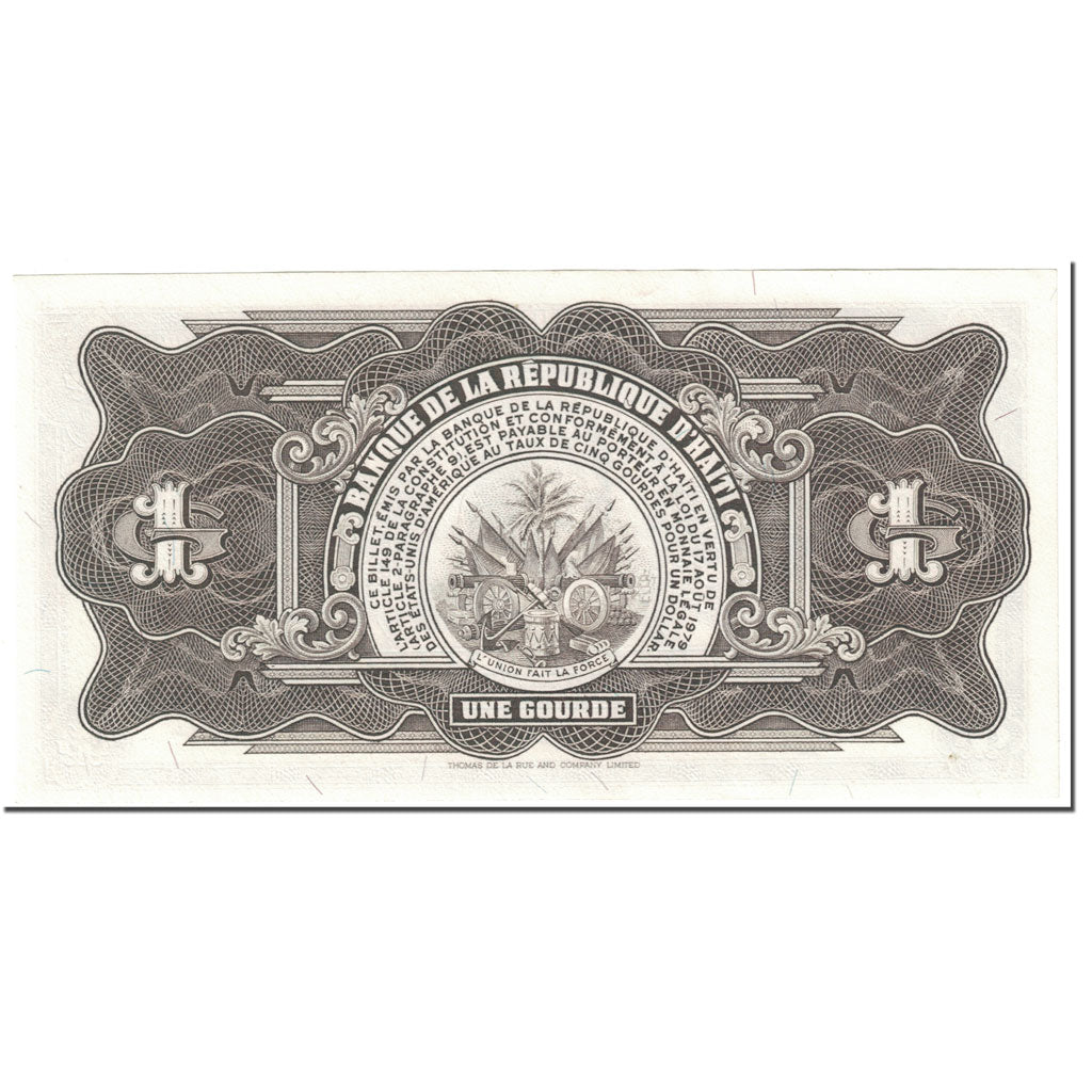 Banknote, Haiti, 1 Gourde, 1984, Undated (1984), KM:239, UNC(65-70)