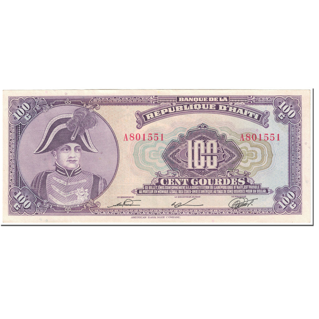 Geldschein, Haiti, 100 Gourdes, 1980-82, Undated (1980-82), KM:236a, UNZ