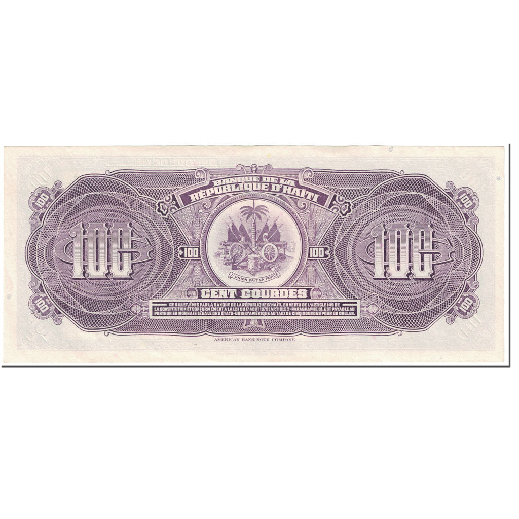 Geldschein, Haiti, 100 Gourdes, 1980-82, Undated (1980-82), KM:236a, UNZ