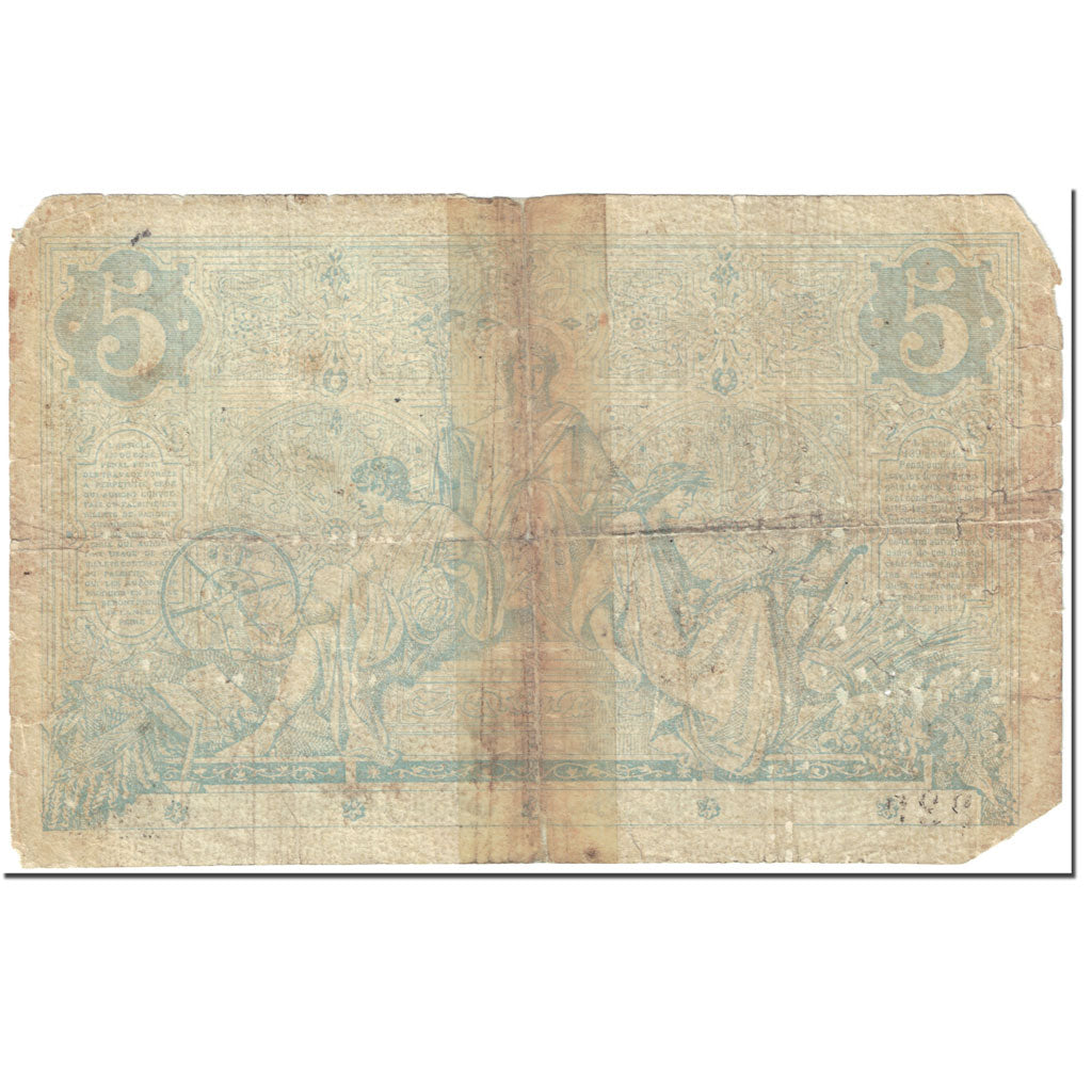 France, 5 Francs, Noir, 1873, 1873-07-18, VG(8-10), Fayette:1.20, KM:60