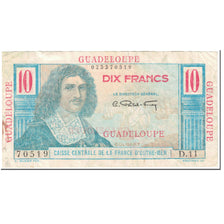 Guadalupe, 10 Francs, 1947-1949, Undated (1947-49), Colbert, MB, KM:32