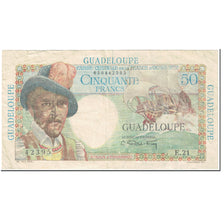 Guadalupe, 50 Francs, 1946, Undated (1946), Belain d'Esnambuc, VF(20-25), KM:34
