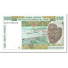 Geldschein, West African States, 500 Francs, 2002, Undated (2002), KM:710Km, VZ+
