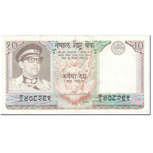 Billet, Népal, 10 Rupees, 1974, Undated (1974), KM:24a, TTB