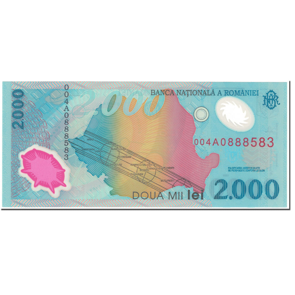 Banknote, Romania, 2000 Lei, 1999, Undated (1999), KM:111a, UNC(65-70)