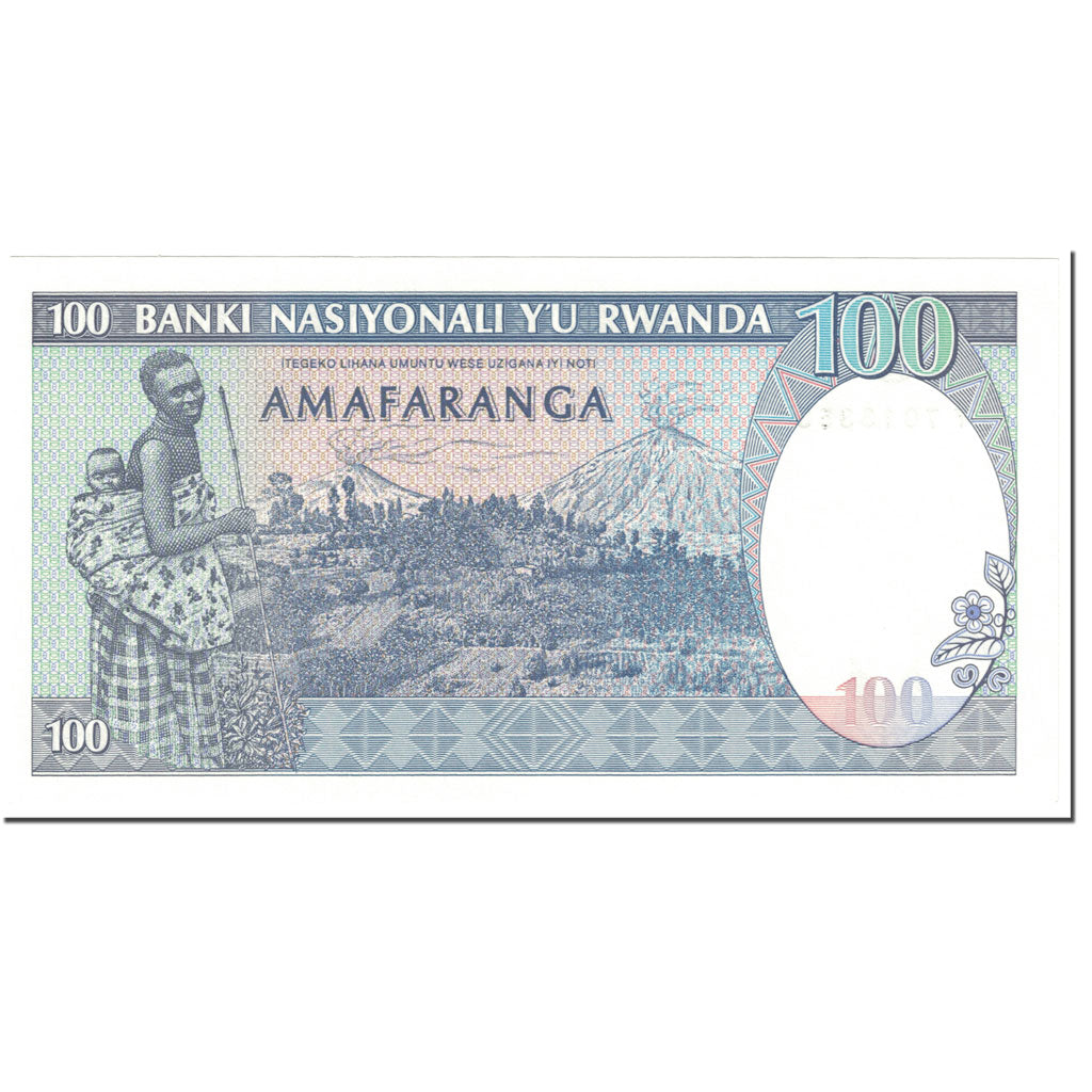 Banknote, Rwanda, 100 Francs, 1989, 1989-04-24, KM:19, UNC(63)