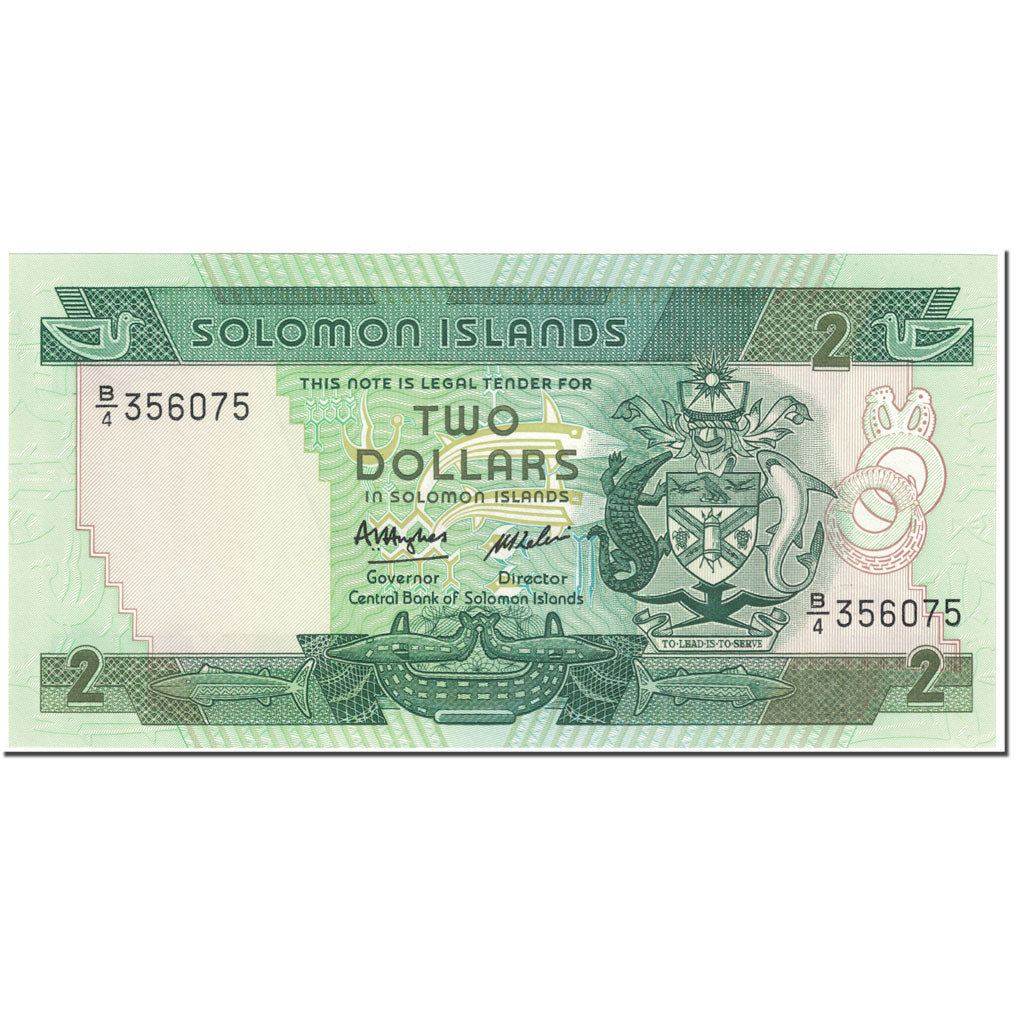 Banknote, Solomon Islands, 2 Dollars, 1986, Undated (1986), KM:13a, UNC(65-70)