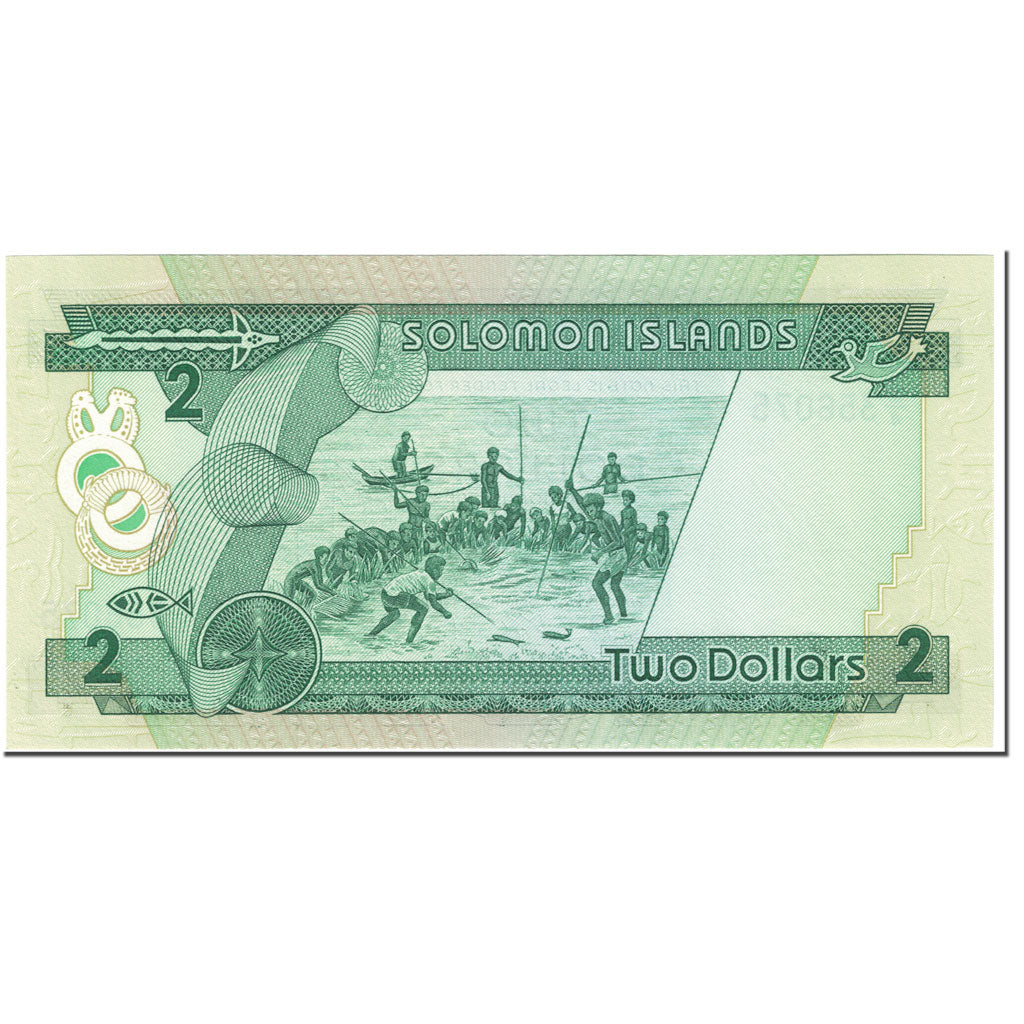 Banknote, Solomon Islands, 2 Dollars, 1986, Undated (1986), KM:13a, UNC(65-70)