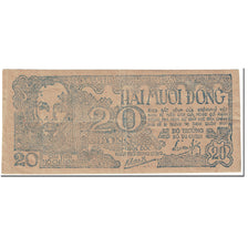 Billete, 20 D<ox>ng, 1948, Vietnam, Undated (1948), KM:25b, MBC