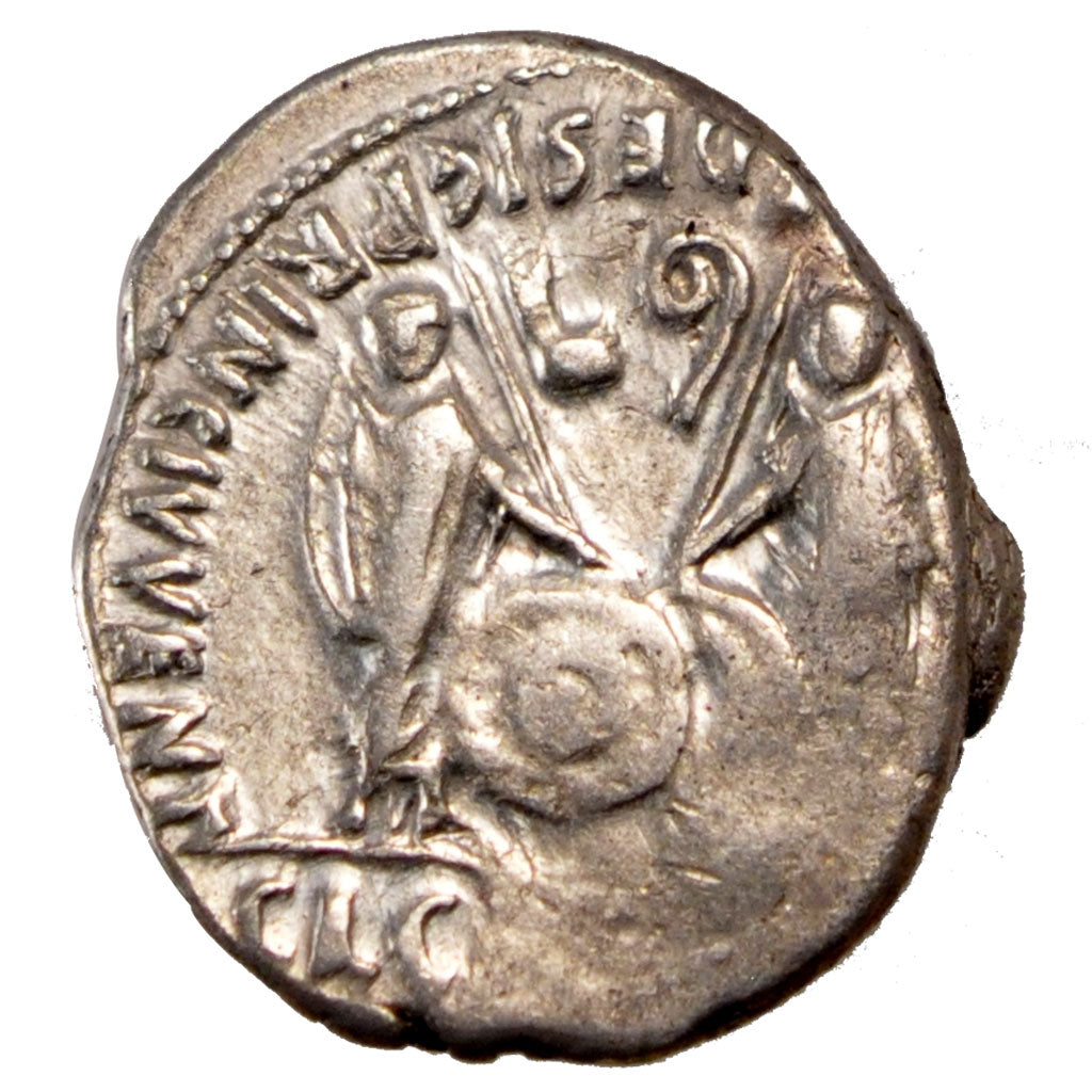 Augustus, Denarius, VF(20-25), Silver, Cohen #43, 3.90