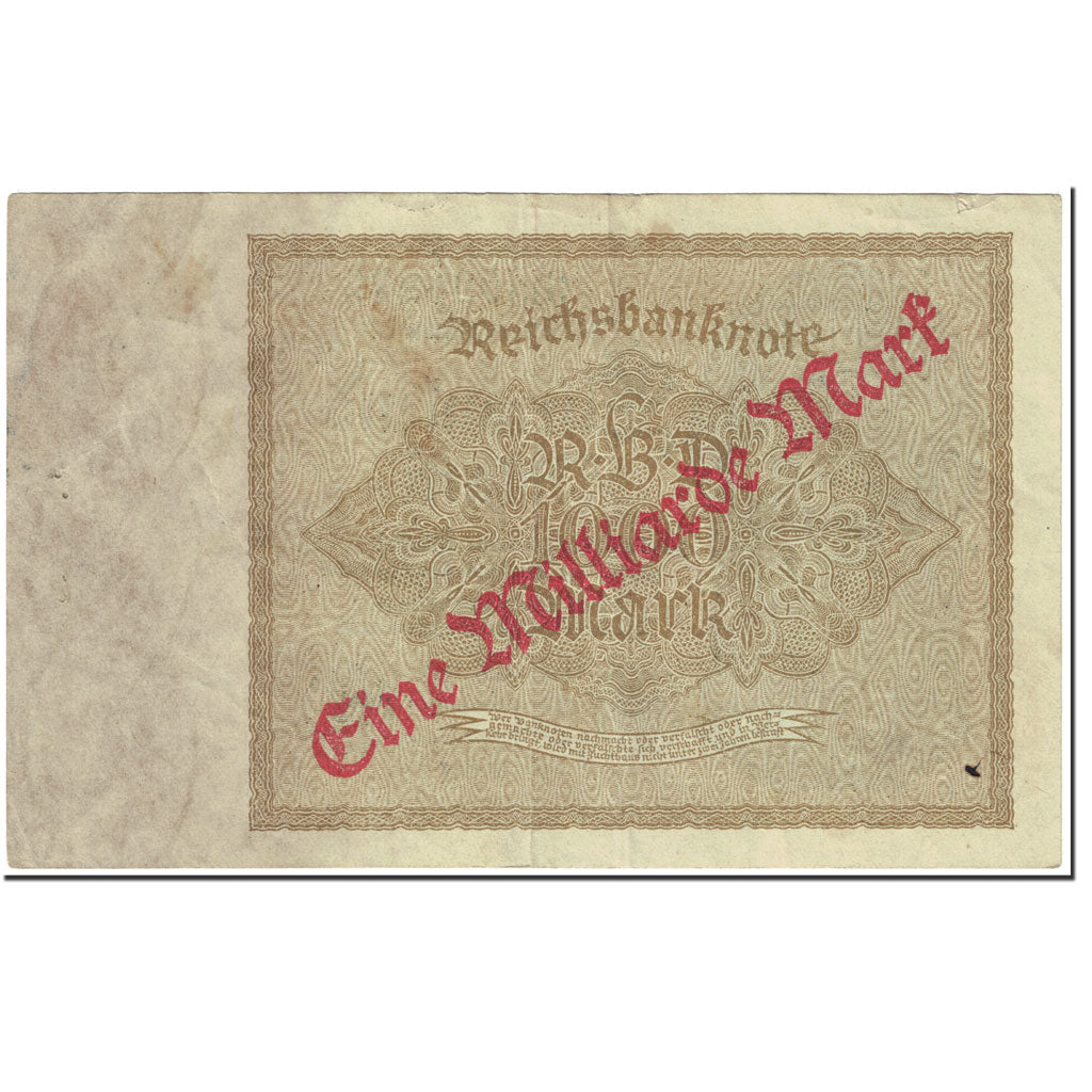 Banknote, Germany, 1 Milliarde Mark on 1000 Mark, 1922, 1922-12-15, KM:113a