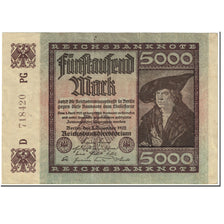 Banknote, Germany, 5000 Mark, 1922, 1922-12-02, KM:81c, EF(40-45)
