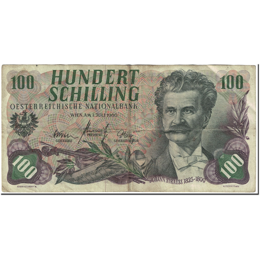 Geldschein, Österreich, 100 Schilling, 1960, 1960-07-01, KM:138a, S