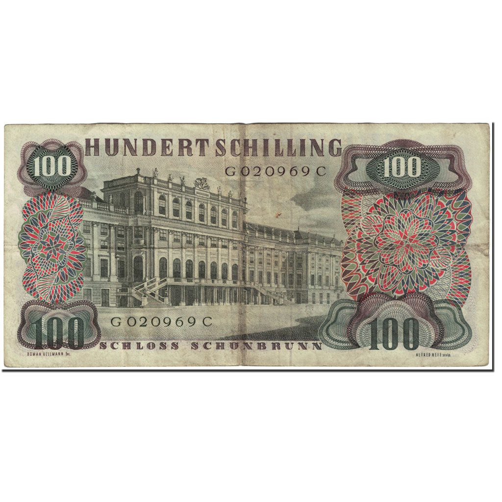 Geldschein, Österreich, 100 Schilling, 1960, 1960-07-01, KM:138a, S