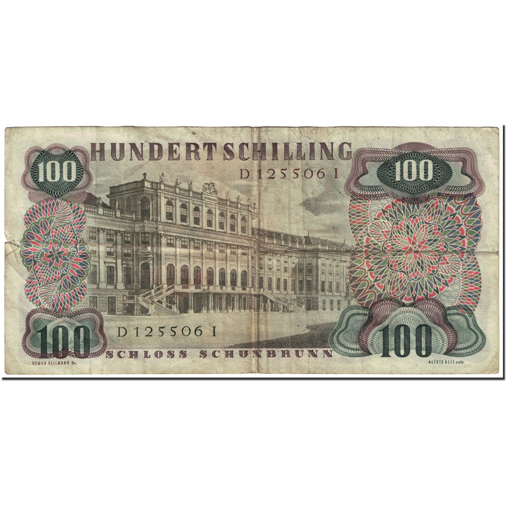 Banknote, Austria, 100 Schilling, 1960, 1960-07-01, KM:138a, VF(20-25)