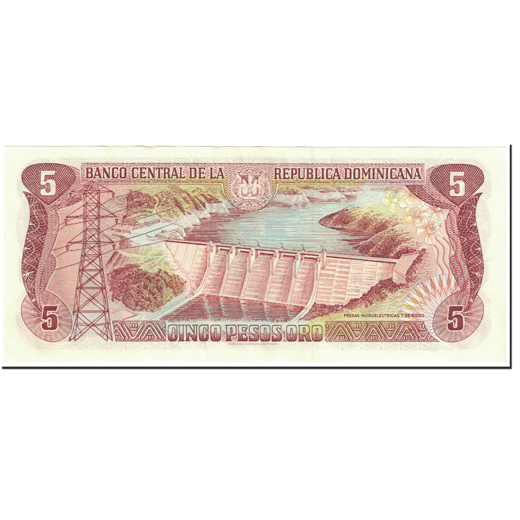Banknote, Dominican Republic, 5 Pesos Oro, 1997, Undated (1997), KM:152b