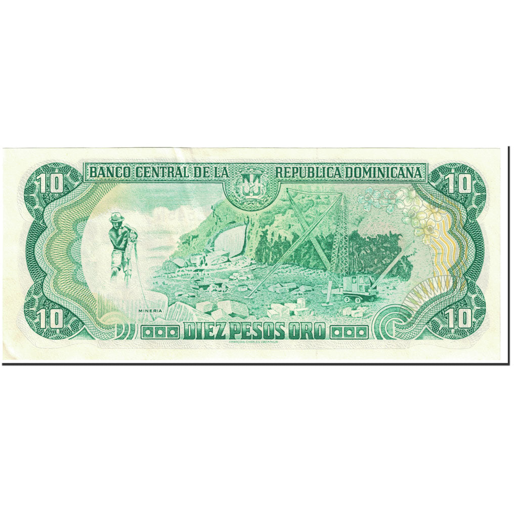 Billet, Dominican Republic, 10 Pesos Oro, 1997, Undated (1997), KM:153a, NEUF