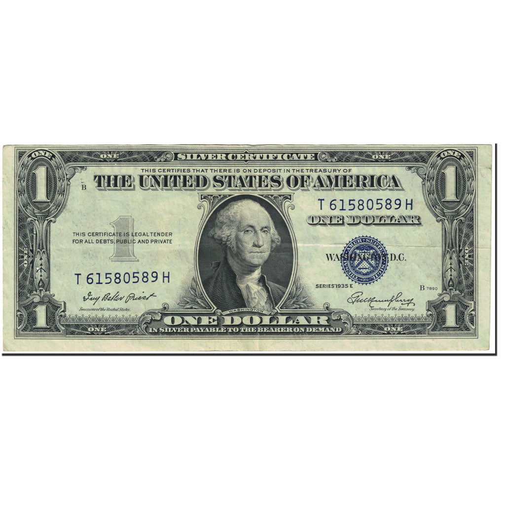 Banknote, United States, One Dollar, 1935 E, Undated (1935), KM:1457@star