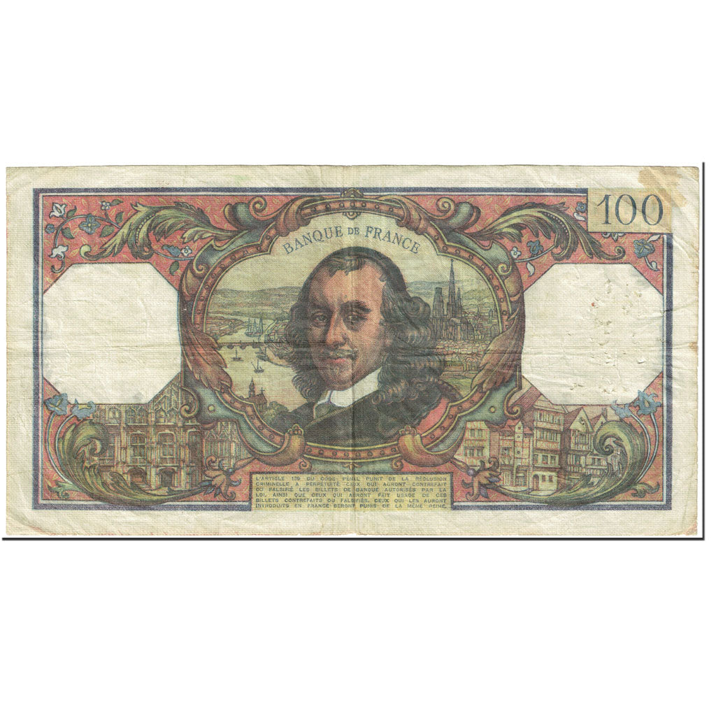 Frankrijk, 100 Francs, Corneille, 1975, 1975-02-06, TB, Fayette:65.48, KM:149e