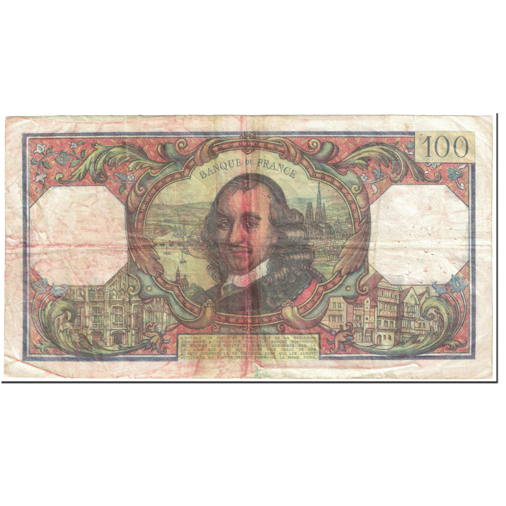 Frankrijk, 100 Francs, Corneille, 1977, 1977-03-03, B, Fayette:65.57, KM:149f