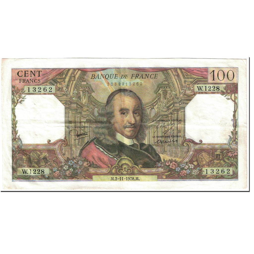 Francia, 100 Francs, Corneille, 1978, 1978-11-02, BC, Fayette:65.64, KM:149f
