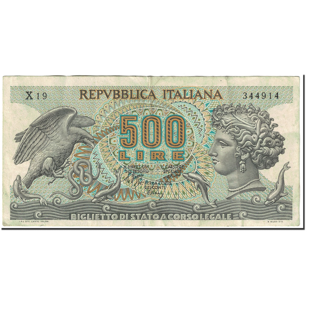 Banknote, Italy, 500 Lire, 1970, 1970-02-23, KM:93a, EF(40-45)