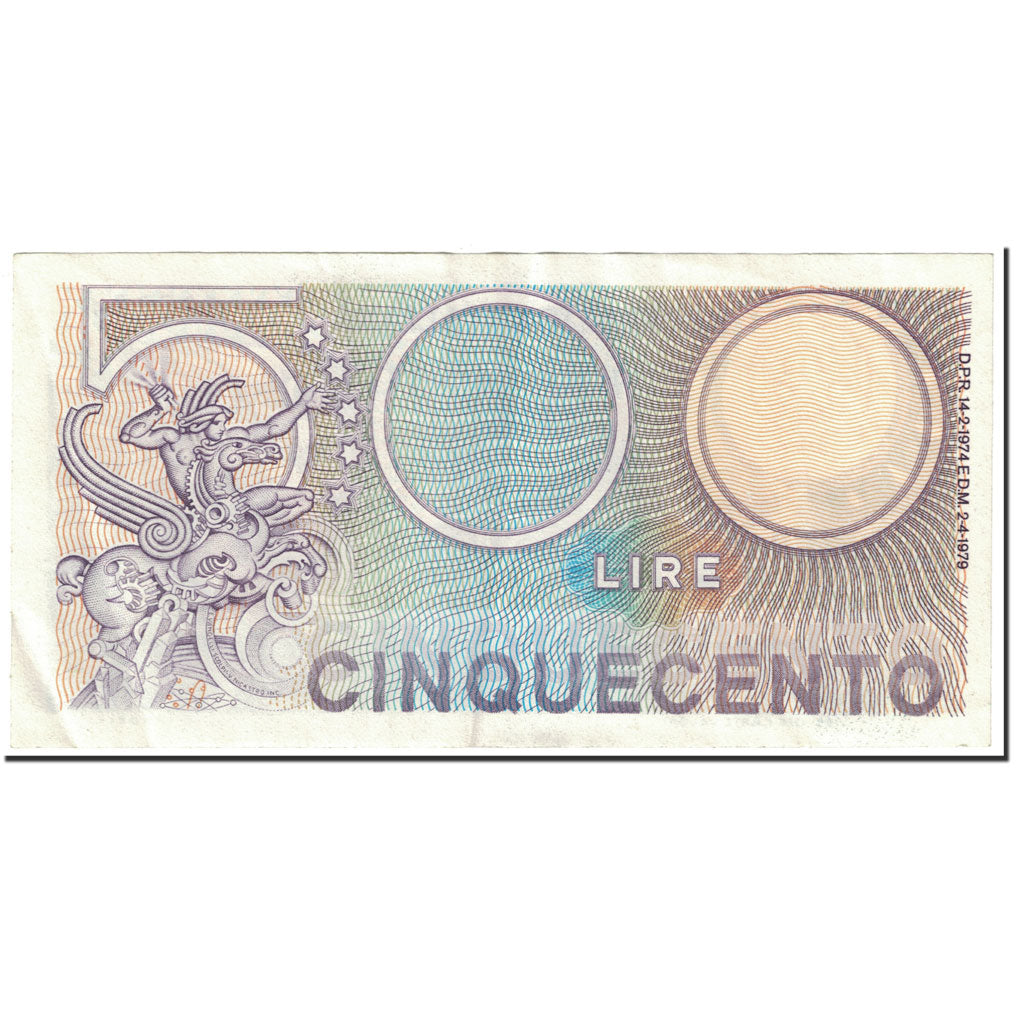Geldschein, Italien, 500 Lire, 1979, 1979-04-02, KM:94, VZ