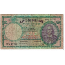 Banconote, Portogallo, 20 Escudos, 1954, 1954-05-25, KM:153a, MB