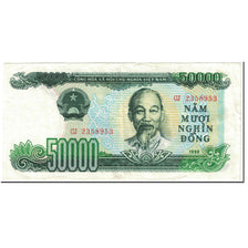 Banknote, Vietnam, 50,000 D<ox>ng, 1990, UNdated (1990), KM:111a, EF(40-45)