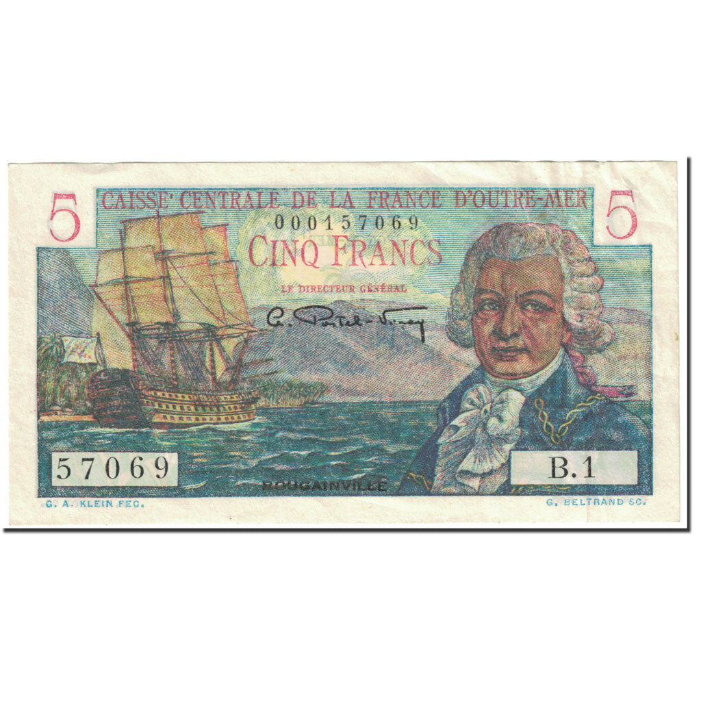Banknote, French Equatorial Africa, 5 Francs, 1947, Undated (1947), KM:20b