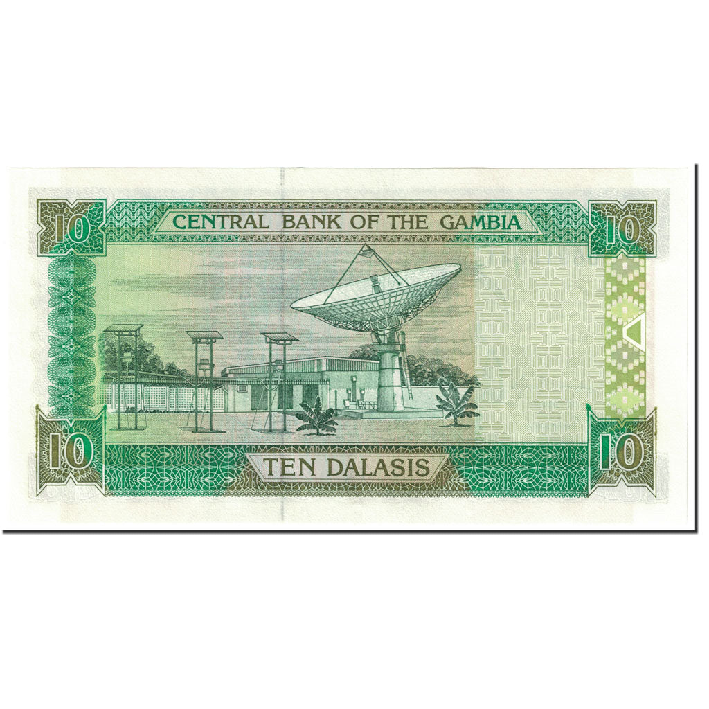 Banknote, The Gambia, 10 Dalasis, 1996, Undated (1996), KM:17a, UNC(65-70)