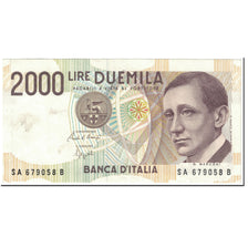 Banknote, Italy, 2000 Lire, 1990, 1990-10-03, KM:115, AU(55-58)