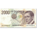 Banknote, Italy, 2000 Lire, 1990, 1990-10-03, KM:115, AU(55-58)