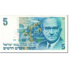 Geldschein, Israel, 5 New Sheqalim, 1985, Undated (1985), KM:52a, SS