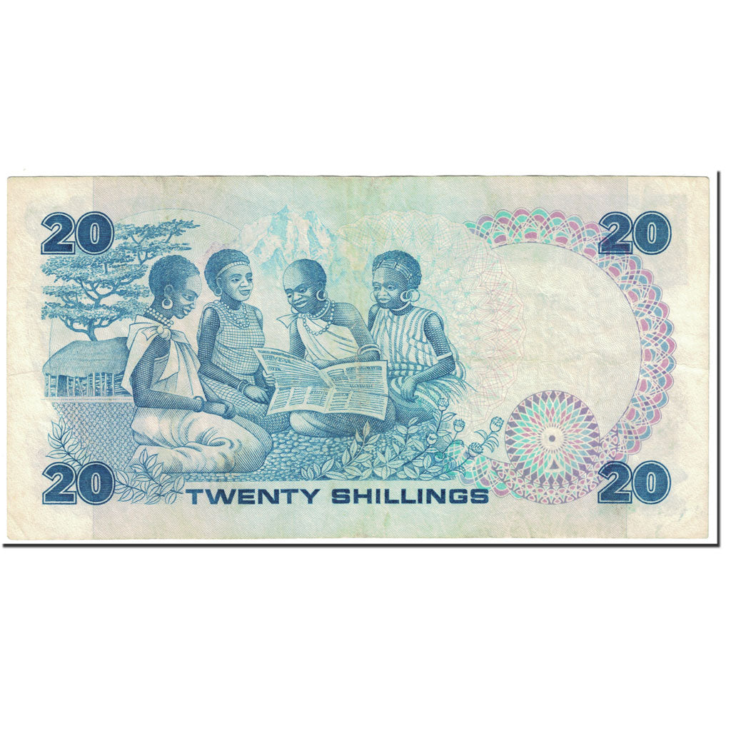 Banknote, Kenya, 20 Shillings, 1987, 1987-07-01, KM:21f, EF(40-45)