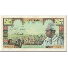 Banknot, Maroko, 5 Dirhams, 1968, Undated (1968/AH1387), KM:53e, EF(40-45)