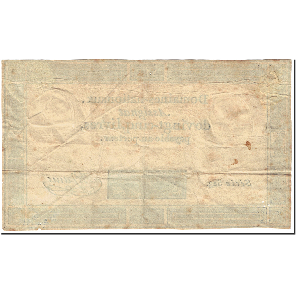 França, 25 Livres, 1793, A.Jame, 1793-06-06, VF(20-25), KM:A71, Lafaurie:168