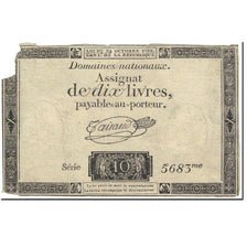 Francia, 10 Livres, 1792, Taisaud, 1792-10-24, D, KM:A66b, Lafaurie:161b