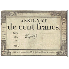 Francja, 100 Francs, 1795, Vorgier, 18 nivôse de l'an 3 - (7 janvier 1795).