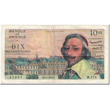 France, 10 Nouveaux Francs, Richelieu, 1961, 1961-04-06, TB, Fayette:57.15