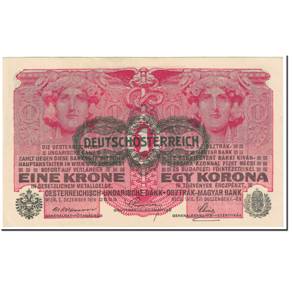 Banknote, Austria, 1 Krone, 1916, 1916-12-01, KM:49, UNC(65-70)
