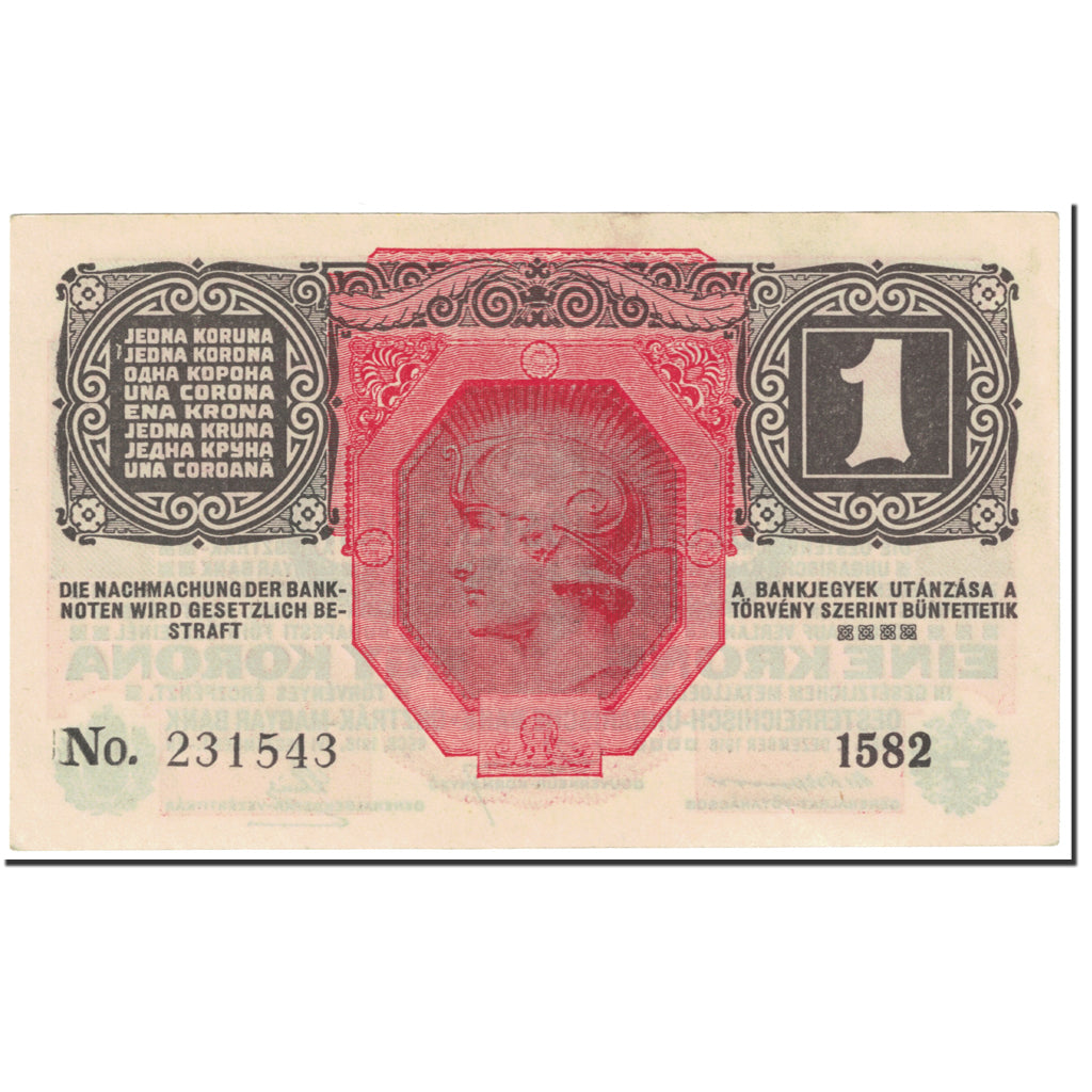 Banknote, Austria, 1 Krone, 1916, 1916-12-01, KM:49, UNC(65-70)