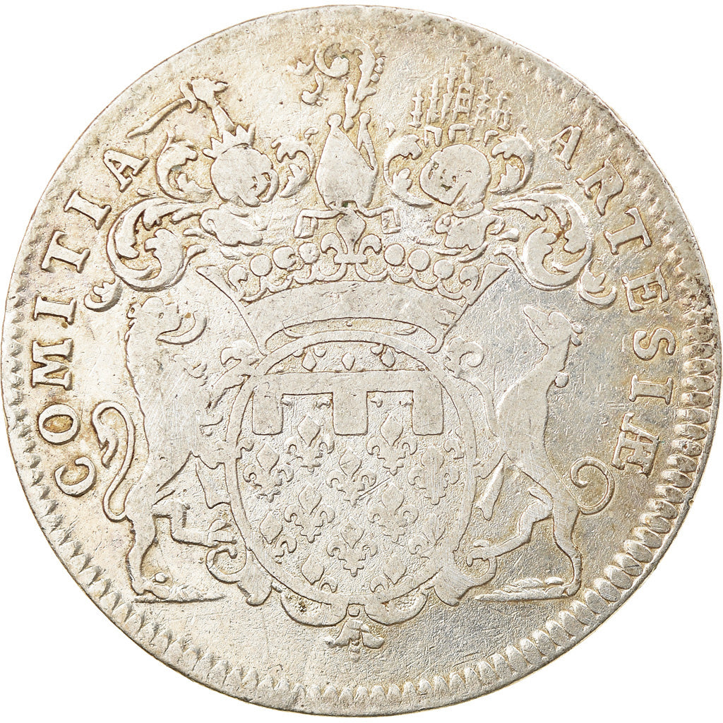 France, Token, Louis XV, Etats d'Artois, History, VF(20-25), Silver