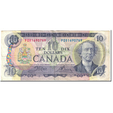Banknote, Canada, 10 Dollars, 1971, Undated (1971), KM:88d, VF(20-25)
