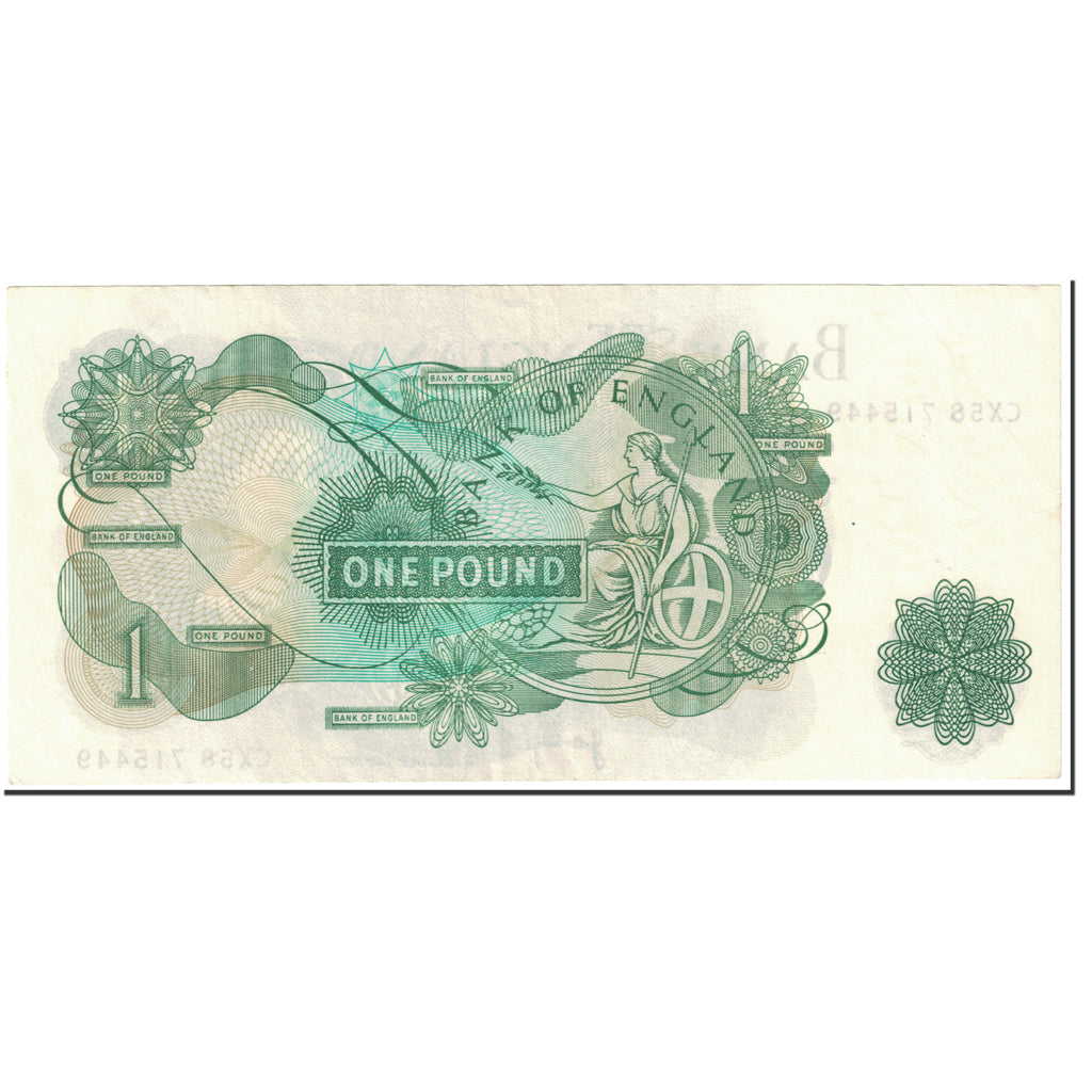 Banknote, Great Britain, 1 Pound, 1970-1977, Undated (1970-77), KM:374g