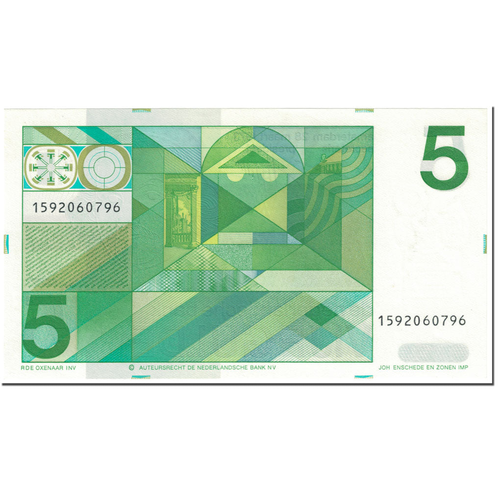 Banknote, Netherlands, 5 Gulden, 1973, 1973-03-28, KM:95a, UNC(65-70)